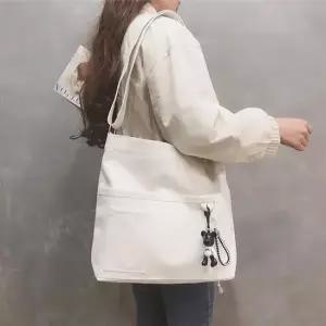 에코백 곰돌이 키링 데일리 캔버스 가방