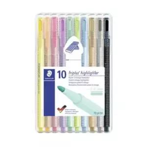 파스텔 삼각형광펜 362 CSB10 10색 STAEDTLER