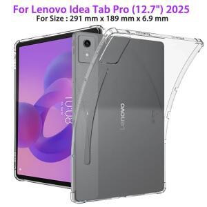 레노버 아이디어 탭 프로 12.7인치 2025 TB-373FU / 투명 TPU 보호 커버 유연한 실리콘 충격 방지 쉘
