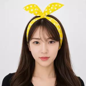 국내산 반다나 자유롭게 구부러지는 와이어 헤어밴드. 철사머리띠 100종