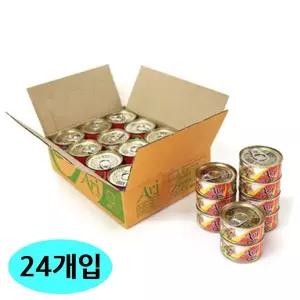 [하프클럽/셀럽하우스]1박스 80g 24개입 캔 참치.헤어볼 아리 고양이 테비