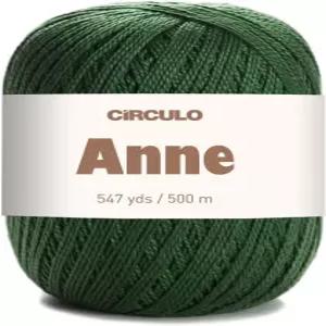 CIRCULO Anne 100 머서라이즈드 코튼 실 핑거링 547야드 색상 5398 모스 500m / 147g 매끄럽고 통기성