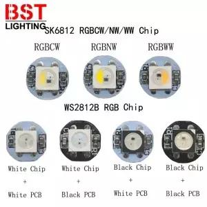 10~100Pcs WS2812B LED 개별적으로 주소 지정 가능 IC SK6812 RGBWW/RGBCW/RFBNW 방열판 5050SMD RGB/RGBW