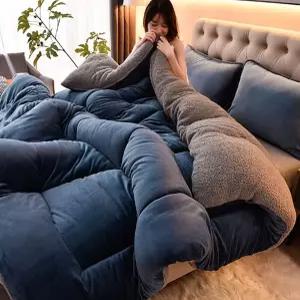 빠른 배송 겨울 극세사이불SS 극세사이불 차렵 침구 두꺼운 벨벳 이불 두툼한이불 서치D3