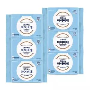 마이비데 물티슈 대용량 캡형 60매 x 6팩 클린케어 화장실용 비데용 물에녹는 비데티슈