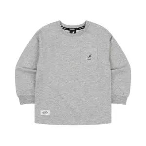 [캉골키즈](마산점)포켓 클럽로고 티셔츠 SC 0004 멜란지 그레이 (ASCCRT00040MY)