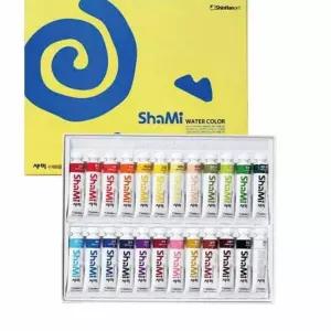 샤미 수채화물감 24색 10ml 신한 물감일러스트 LWB7D4A0 디자인용품 화방
