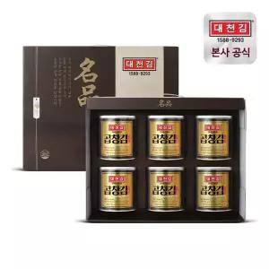 신선집중 대천김 명품 캔김 세트 30g 6캔 곱창김 선물세트 + 플라스틱 손잡이 522165