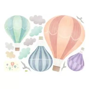 디자인스티커 c26 데코인테리어열기구여행 현관문스티커 FDT-21111