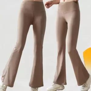여자 소프트 와일드 부츠컷 레깅스 요가 헬 여성 운동