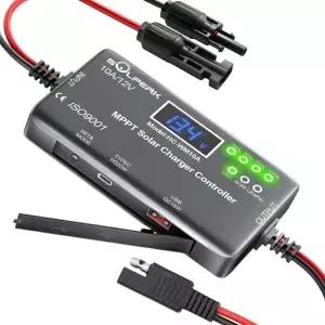 MPPT 10A 12V LCD 디스플레이가 있는 태양광 충전 컨트롤러 패널용 Type-C 및 USB 출력이