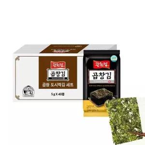 광천김 프리미엄 곱창도시락김 5g 40봉