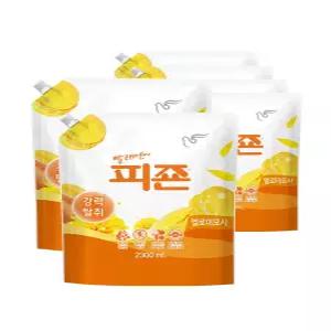 피죤 강력탈취 섬유유연제 옐로미모사 2300ml X 6개