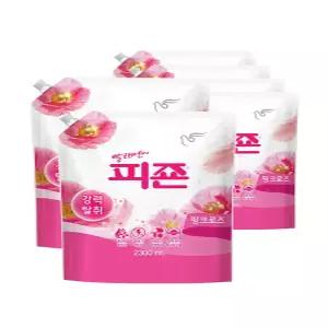 피죤 강력탈취 섬유유연제 2300ml X 6개 핑크로즈
