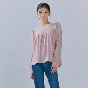 [하프클럽/체이스컬트]여자 셔링 블라우스