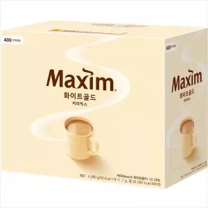 [10%중복쿠폰]맥심 화이트골드 커피믹스 400T//2개구매시 1000원DCx넉넉한 유통기한