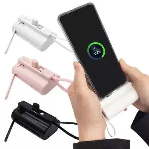 이탑 C타입 8핀 도킹 고속 보조배터리 충전 빠른 미니 스마트폰 핸드폰 일체형 10000mAh 대용량