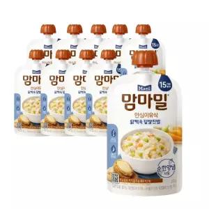 매일 맘마밀 이유식 안심밥상 닭백숙 찹쌀진밥 140g 10팩