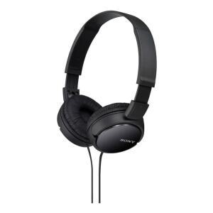 소니 ZX 시리즈 유선 온이어 헤드폰, 블랙 MDR-ZX110