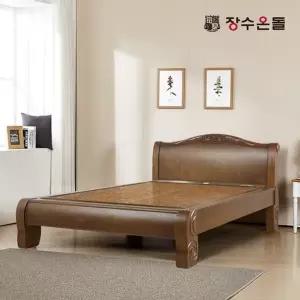 [장수온돌] 노벨 홍맥반석 돌침대 온열 건강침대 퀸침대
