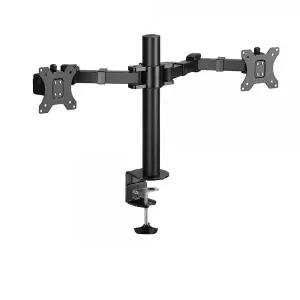 NX1195 관절형 듀얼모니터 암 거치대(NX-LDT33-C024)