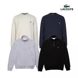 라코스테 공용 라운드넥 맨투맨 반집업 긴팔티 7종택1 970315
