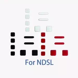 NDSL 상단 LCD 화면 나사 커버 고무 교체 용 DS Lite 콘솔 피트