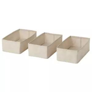 PURRPINGLA 푸르핑라 텍스타일 수납함 3종 세트 20x38x12cm 서랍칸막이 의류정리
