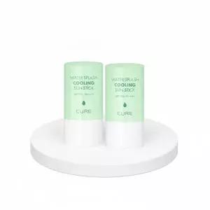 [4회연속] 김정문알로에 큐어 쿨링 선스틱 2입(23g + 23g) [얼음자차]
