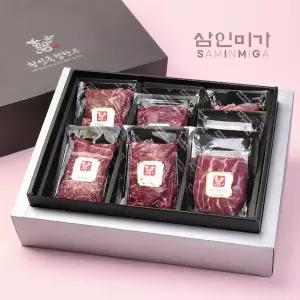 농협유통 횡성한우 1등급 프리미엄 실속세트 1호 1.6kg / 등심400g,불고기600g,국거리600g