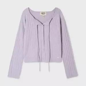 [후아유](마산점)Ribbon Punching Skashi Cardigan WHCKG4925F
