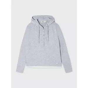 [후아유](하남점)Layered Henley Neck Hoodie Pullover WHKAG4841F