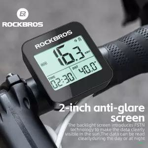 스포츠 자전거용품 ROCKBROS 자전거 컴퓨터 GPS 속도계 도로 MTB 방수 자동 디지털 스톱워치 사이클링 주행
