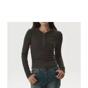 WHO.A.U Hooded Shirring T-shirt(F) / WHLAG3823F