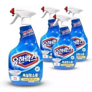 화장실 세정제 600ml 유한락스 4개 욕실 청소용