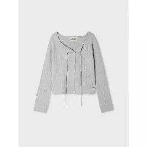 [후아유](하남점)Ribbon Punching Skashi Cardigan WHCKG4925F