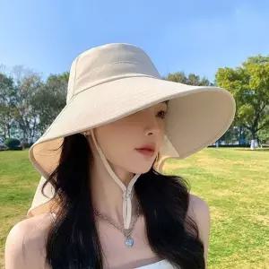 창넓은 가리개 잔솔 자외선 모자 햇빛차단모자 여성 차단 햇빛 썬캡