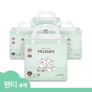 [모모래빗] 프렌즈 올데이 씬 팬티기저귀 4팩