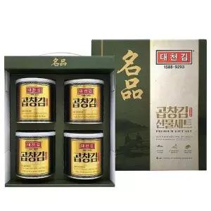 [셀러허브]대천김 명품 캔김 선물세트 4캔 (S50740453)