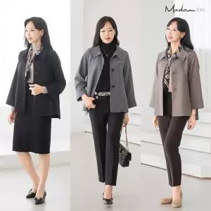 마담4060 A라인 자켓+스카프(총2종)