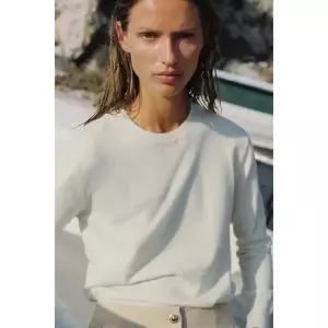 ZARA 소프트 터치 니트 스웨터 - 크림 9598/199/712