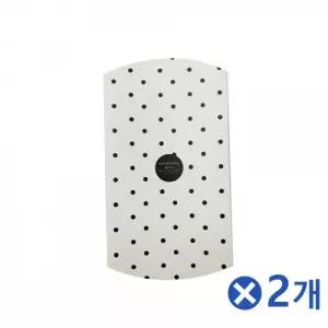 반달상자 선물상자 도트 5P 2개 선물포장 종이박스 가방 고급선물 흰색박스