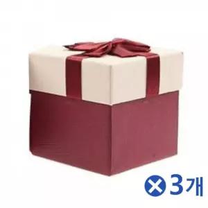 레드 선물상자 박스끈 리본 포장 3개 종이상자 답례품포장 고급선물박스 용박스