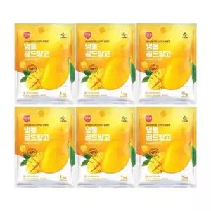 CJ프레시웨이 이츠웰 냉동골드망고1Kg x 6개