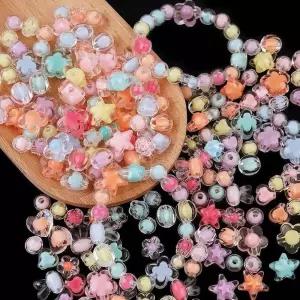 비즈믹스 500g 대용량 비즈키링 비즈팔찌 diy 공예재료 비즈재료 비즈공예 부자재 r-BC754