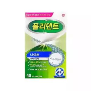 폴리덴트 나이트 의치 세정제 36정, 6개