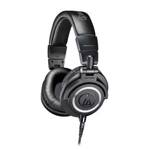 오디오 테크니카 ATH-M50x 프로페셔널 스튜디오 모니터 헤드폰, 블랙