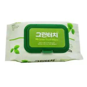 그린터치물티슈 그린터치 캡형물티슈 물티슈 100매 물티슈-캡형
