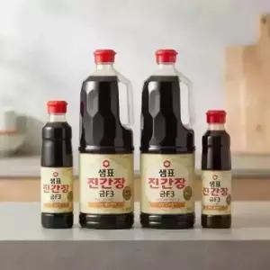 샘표 진간장 금F3 1.7L 2개 + 금F3 500ml 2개