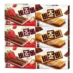오리온 비쵸비 딸기 125g 3개 + 비쵸비 3개